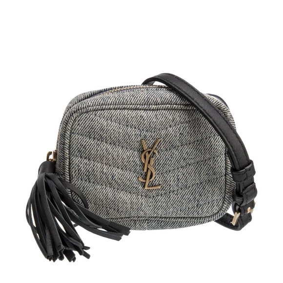 Saint Laurent Handbags - SOLD Saint Laurent denim Quilted Crossbody Bag